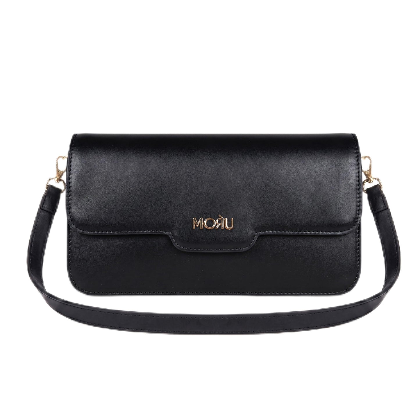 MORU Aurelia Sling Bag | Structured Crossbody Shoulder Bag for Women | Detachable Adjustable Strap | Magnetic Flap Closure | Secure Inner Zip Pocket