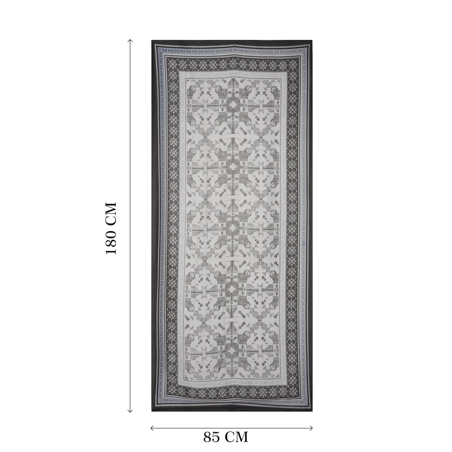 MORU Kyoto Minimalist Women’s Geometric Scarf | Soft Lightweight Grey & White Monochrome Stole | Elegant Modern Printed Fashion Wrap for All Seasons