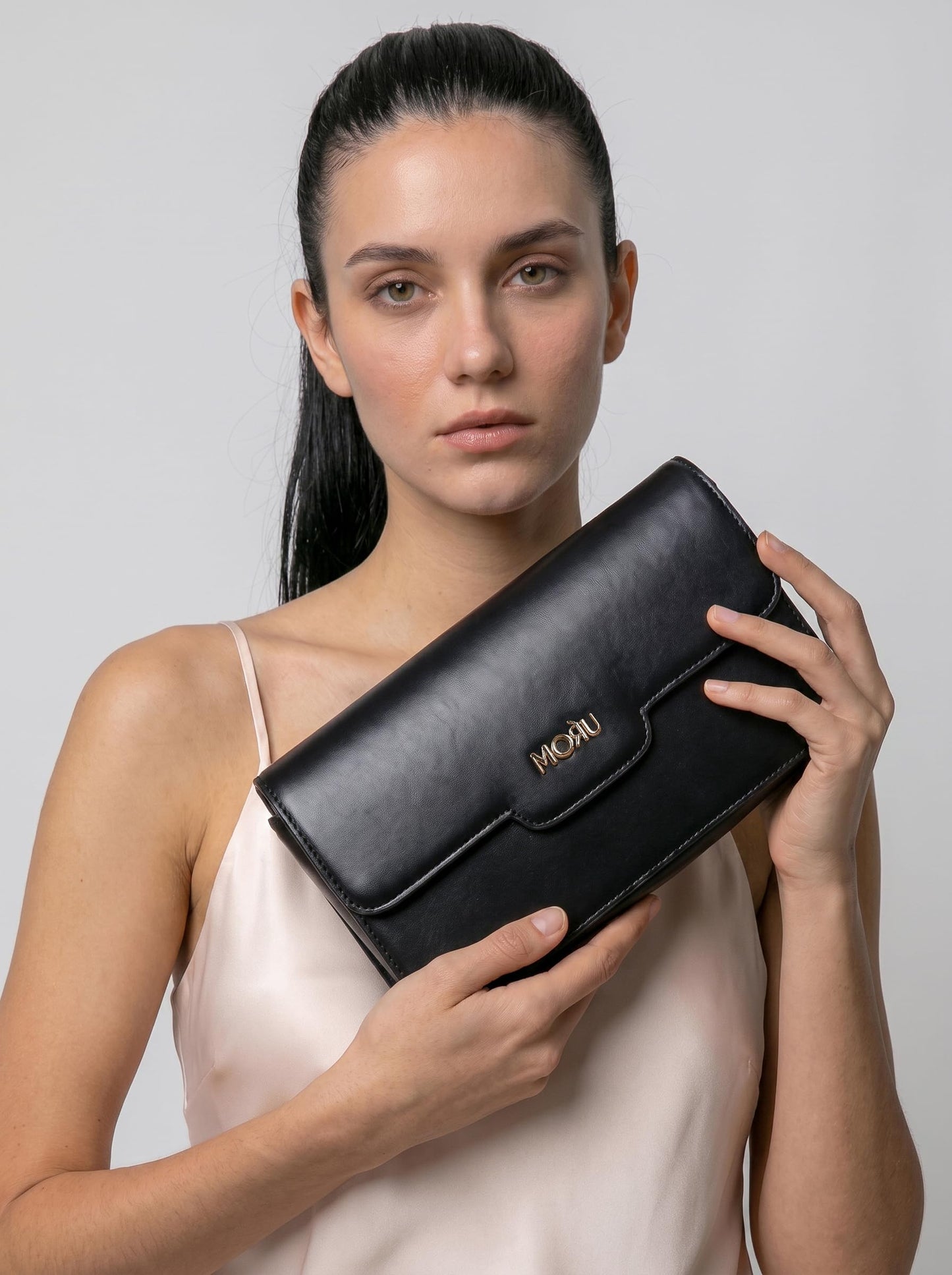 MORU Aurelia Sling Bag | Structured Crossbody Shoulder Bag for Women | Detachable Adjustable Strap | Magnetic Flap Closure | Secure Inner Zip Pocket