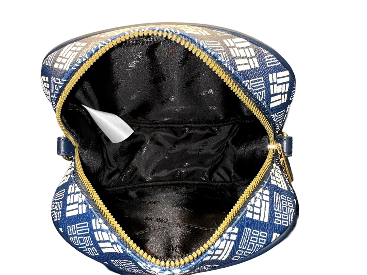 MORU FASHIONS Women Polyurethane Rafa Sling Bag With Adjustable Detachable Strap Navy Blue