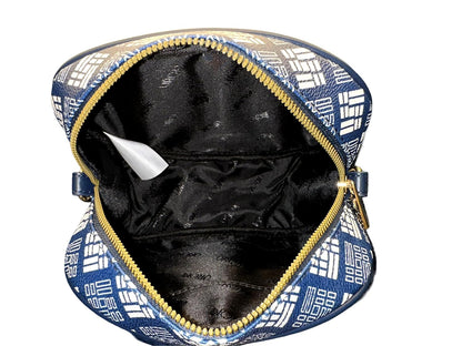 MORU FASHIONS Women Polyurethane Rafa Sling Bag With Adjustable Detachable Strap Navy Blue