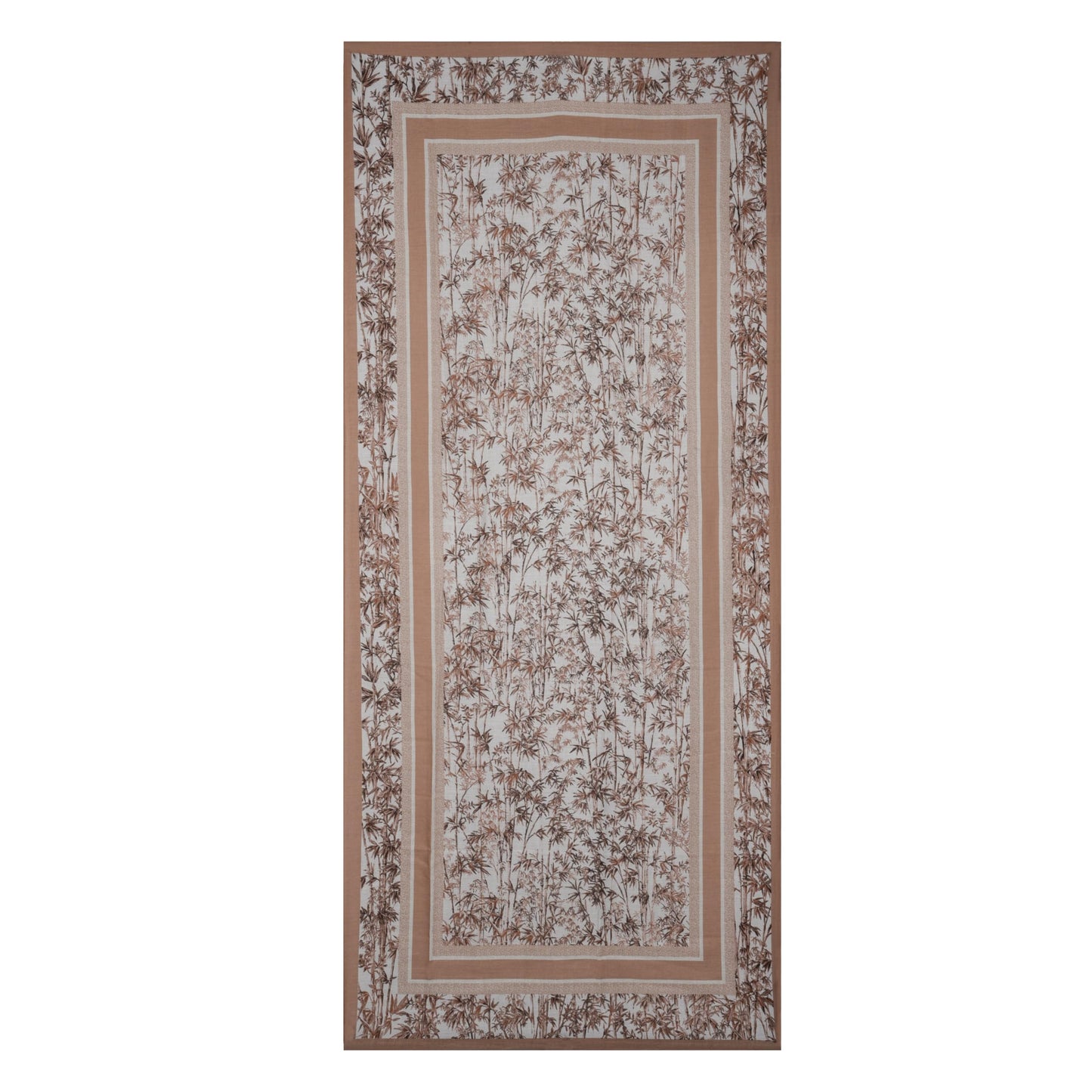 MORU Kyoto Nature Line Women’s Bamboo Print Scarf | Soft Lightweight Beige & Ivory Japanese Inspired Stole | Elegant Minimalist Fashion Wrap for All Seasons
