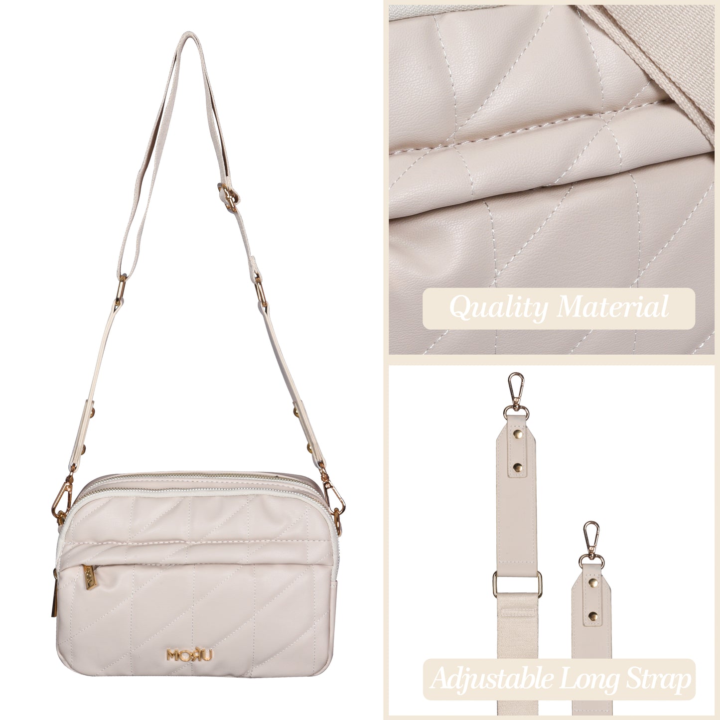 Kuro Quilted Crossbody Bag
