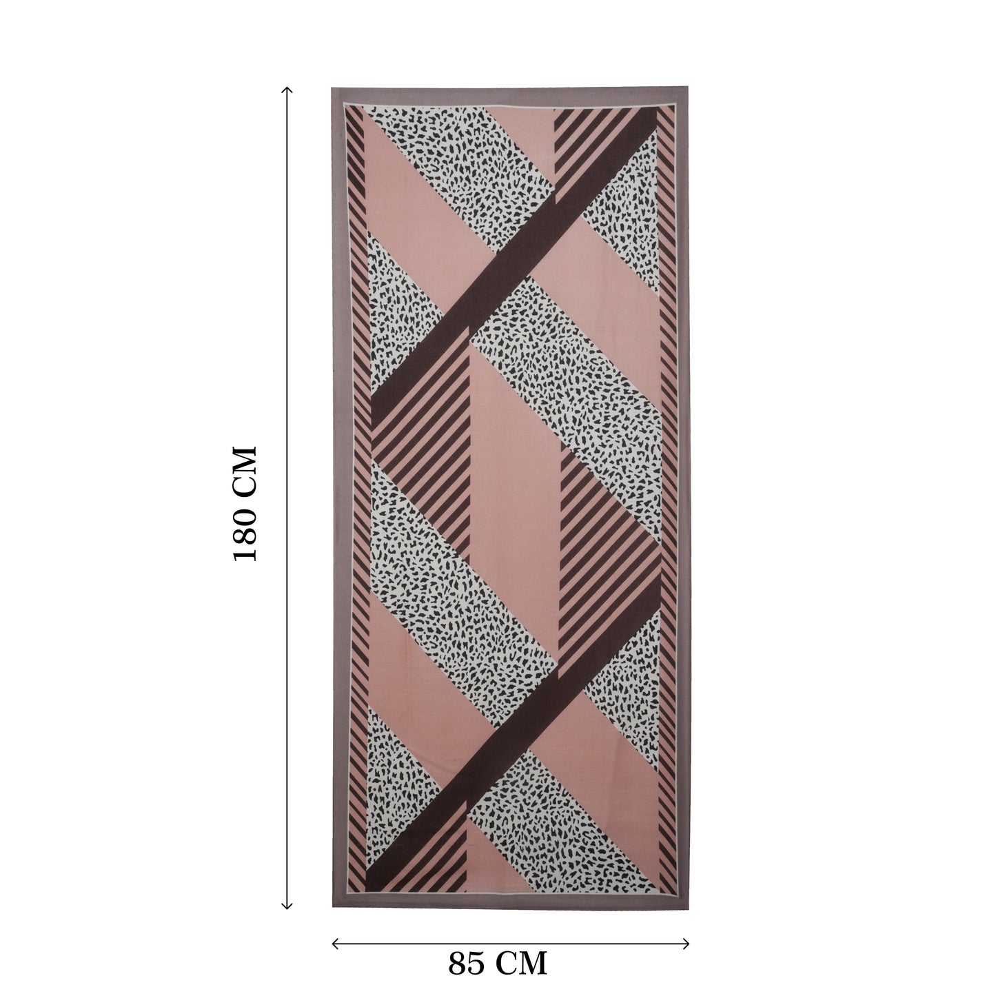 MORU Urban Luxe Blush Patchwork Scarf