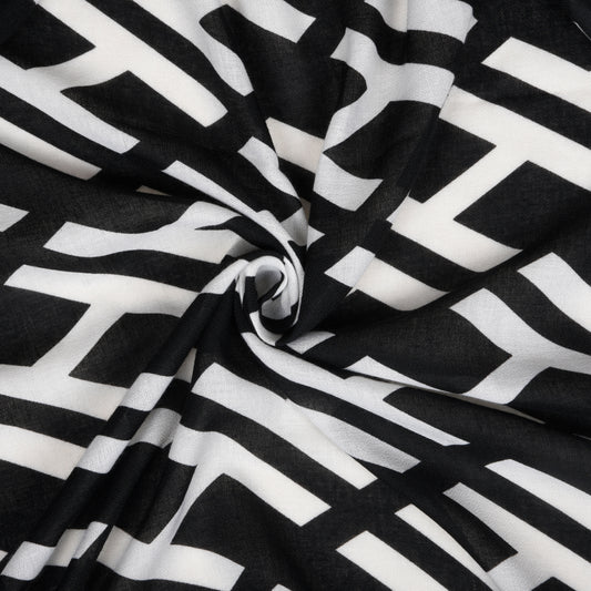 MORU Eterna Luxe Women’s Monochrome Lattice Scarf