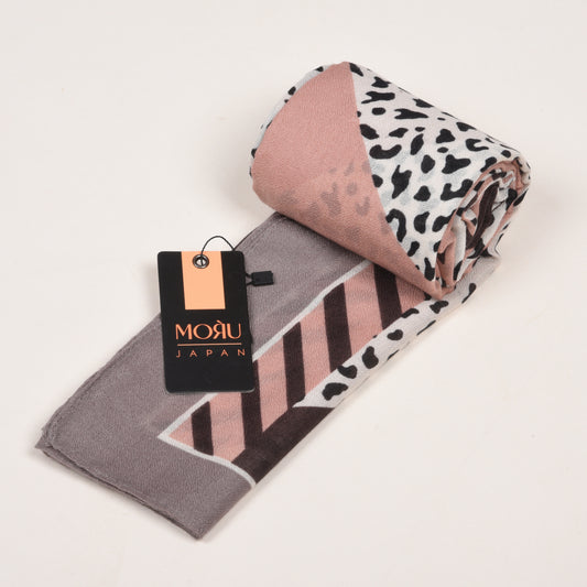 MORU Urban Luxe Blush Patchwork Scarf