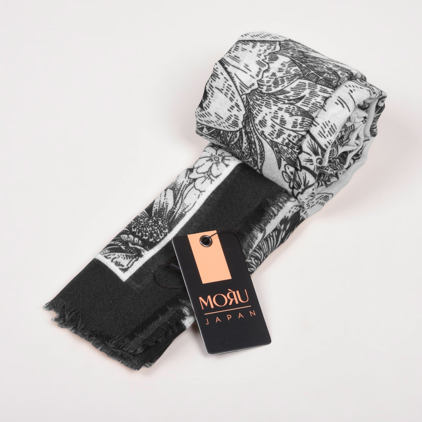 MORU Sakura Bloom Women’s Noir Floral Scarf