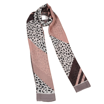 MORU Urban Luxe Blush Patchwork Scarf