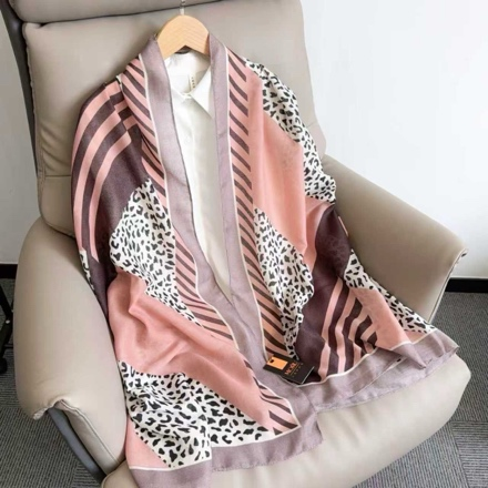 MORU Urban Luxe Blush Patchwork Scarf