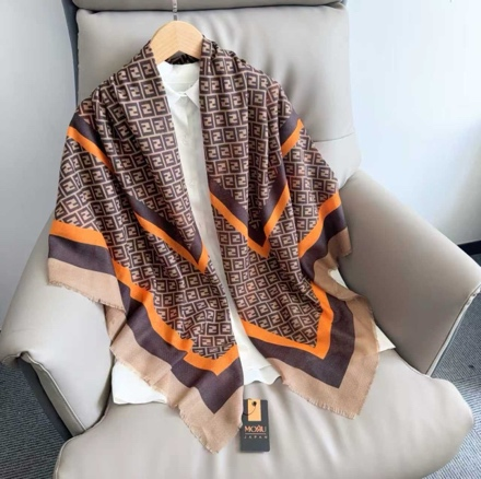 MORU Kyoto Luxe Women’s Ember Chevron Geometric Scarf