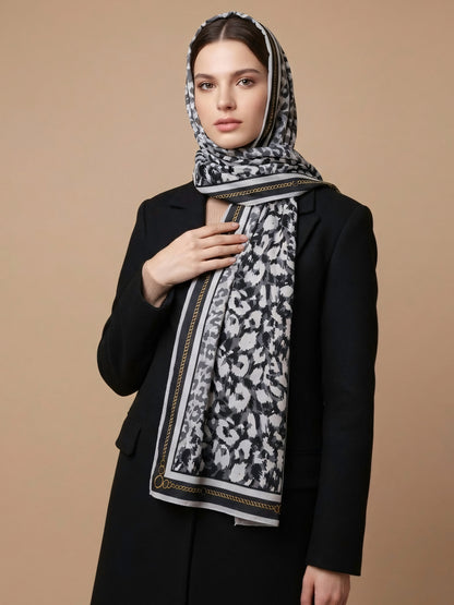 MORU Regalia Luxe Women’s Monochrome Fusion Scarf