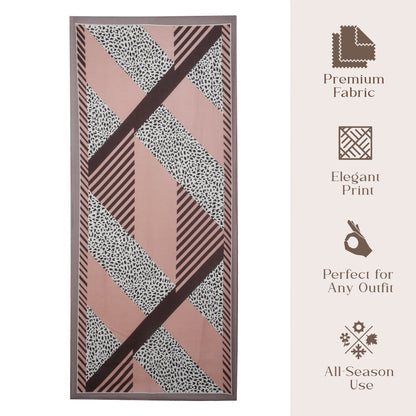MORU Urban Luxe Blush Patchwork Scarf
