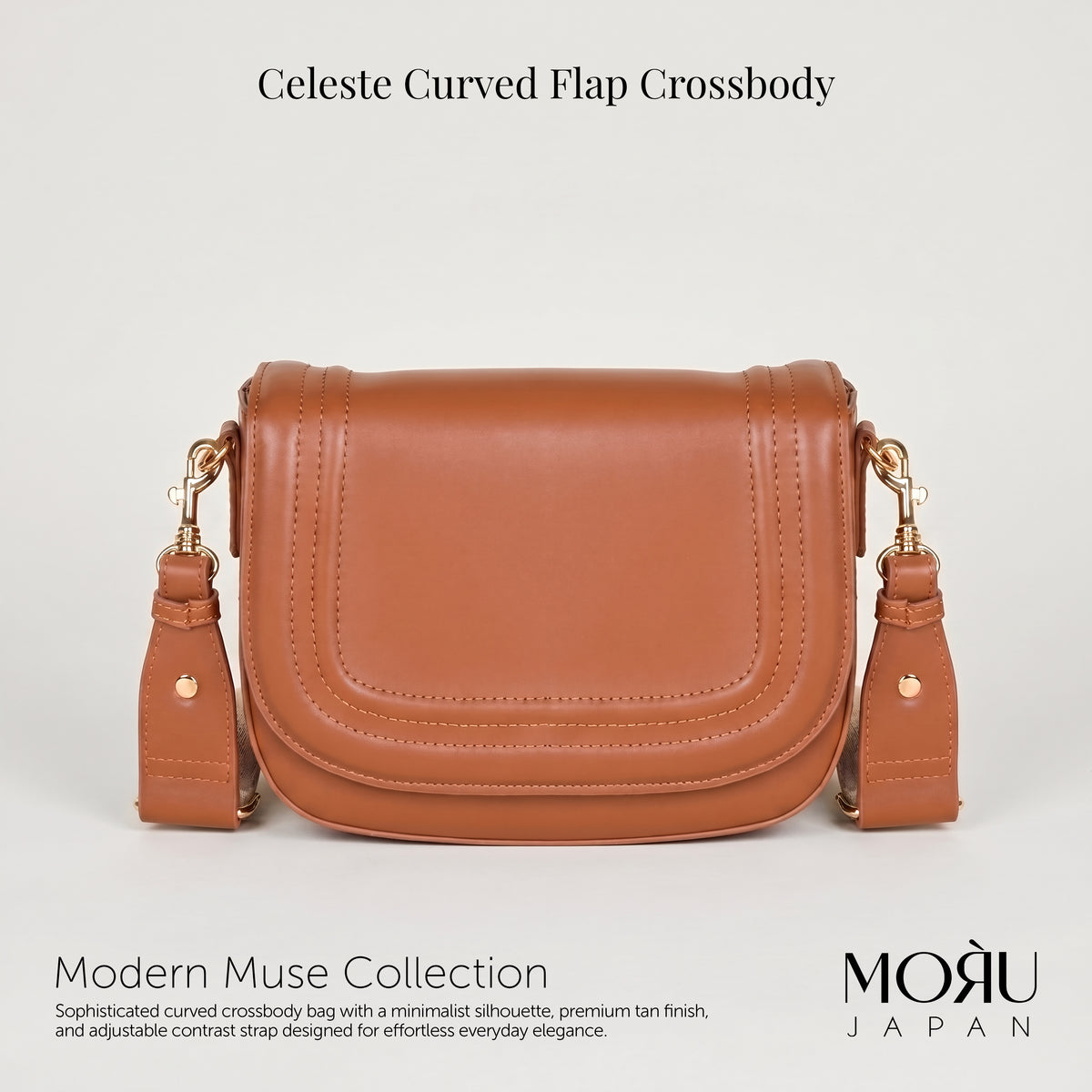 MORU Celeste Curved Flap Crossbody Sling Bag